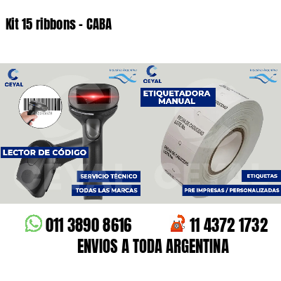 Kit 15 ribbons - CABA