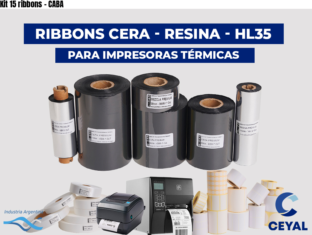 Kit 15 ribbons - CABA