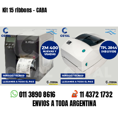 Kit 15 ribbons - CABA