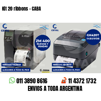 Kit 20 ribbons - CABA