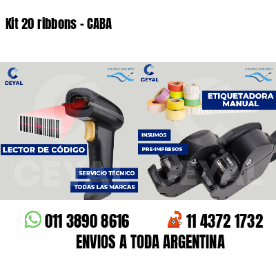Kit 20 ribbons - CABA