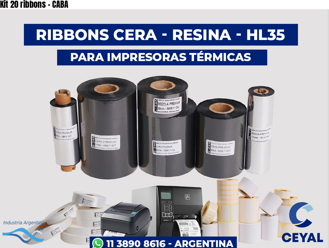Kit 20 ribbons - CABA