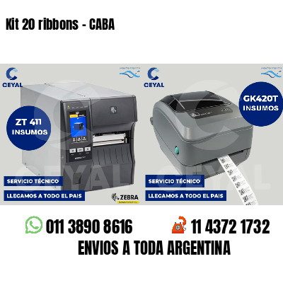 Kit 20 ribbons - CABA