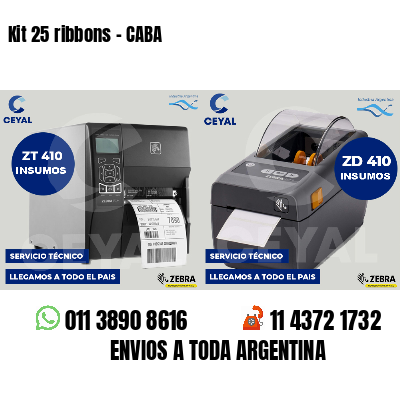 Kit 25 ribbons - CABA