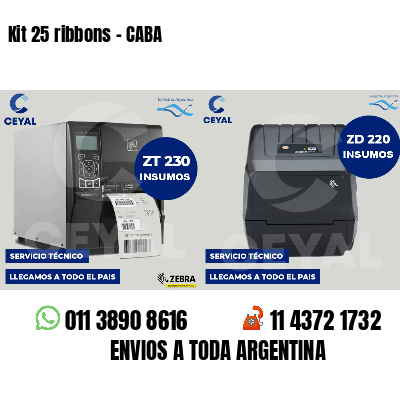 Kit 25 ribbons - CABA