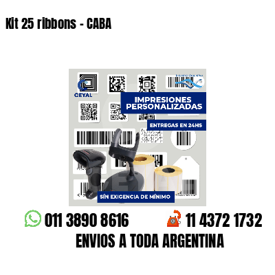 Kit 25 ribbons - CABA