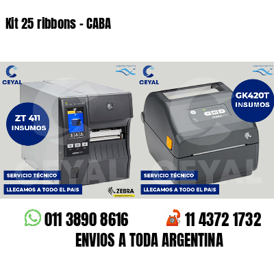 Kit 25 ribbons - CABA