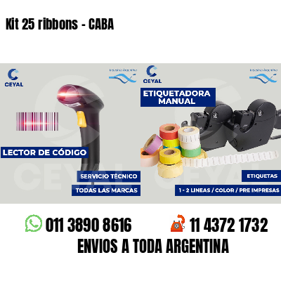 Kit 25 ribbons - CABA