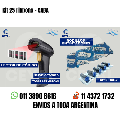 Kit 25 ribbons - CABA