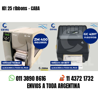 Kit 25 ribbons - CABA