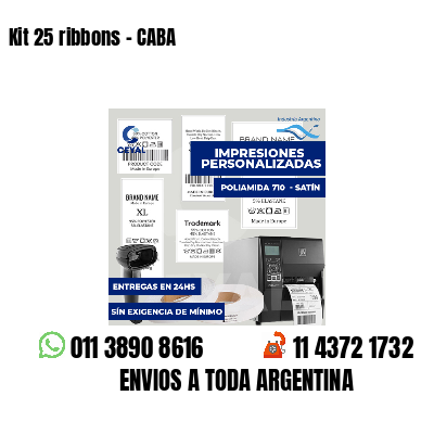 Kit 25 ribbons - CABA