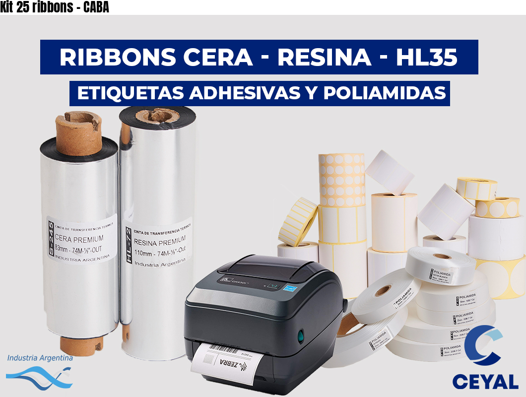 Kit 25 ribbons - CABA