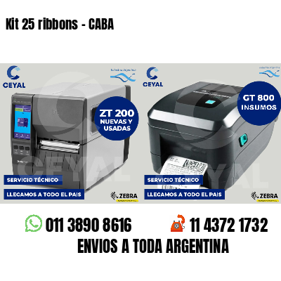 Kit 25 ribbons - CABA