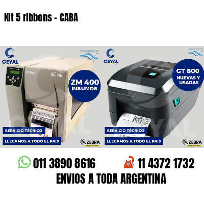 Kit 5 ribbons - CABA