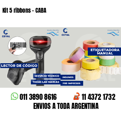 Kit 5 ribbons - CABA