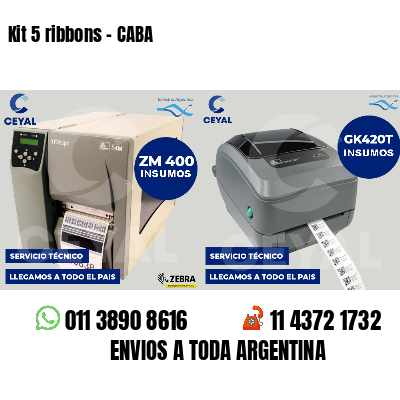 Kit 5 ribbons - CABA