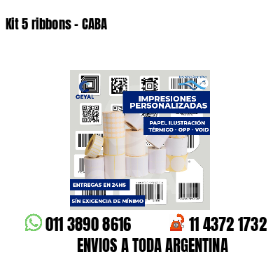 Kit 5 ribbons - CABA