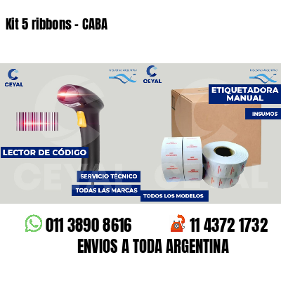 Kit 5 ribbons - CABA