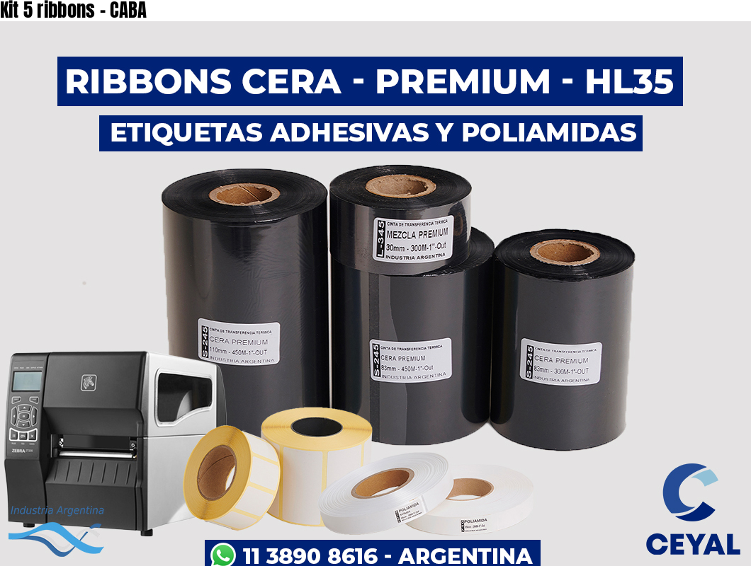 Kit 5 ribbons – CABA