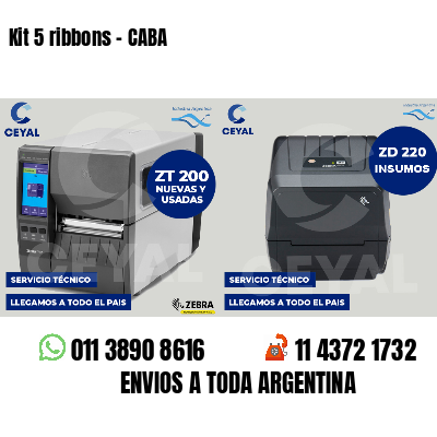 Kit 5 ribbons - CABA