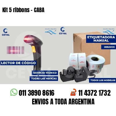 Kit 5 ribbons - CABA