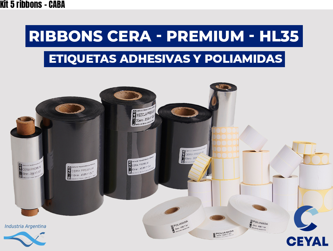 Kit 5 ribbons - CABA