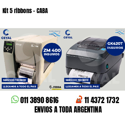 Kit 5 ribbons - CABA