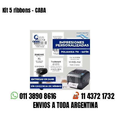 Kit 5 ribbons - CABA