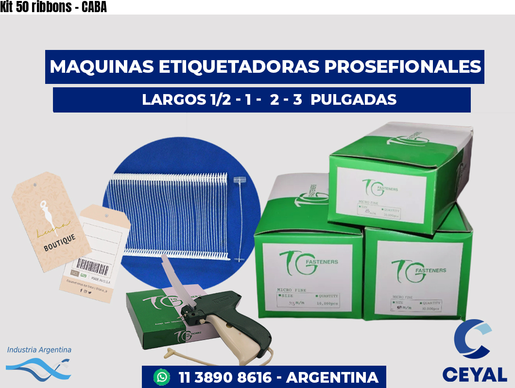 Kit 50 ribbons - CABA