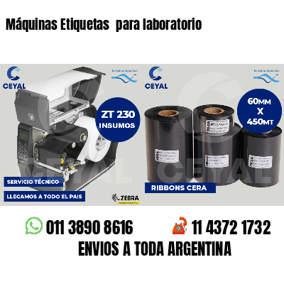 Máquinas Etiquetas  para laboratorio