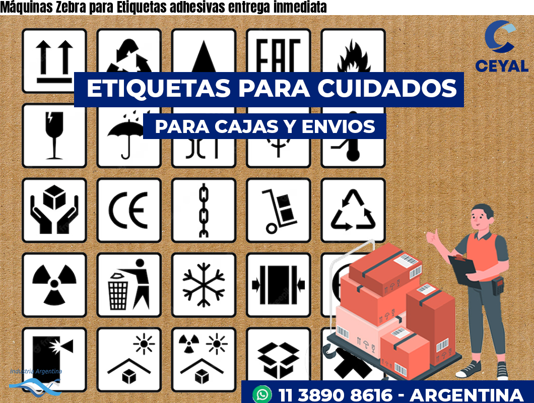 Máquinas Zebra para Etiquetas adhesivas entrega inmediata