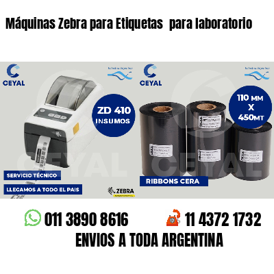Máquinas Zebra para Etiquetas  para laboratorio