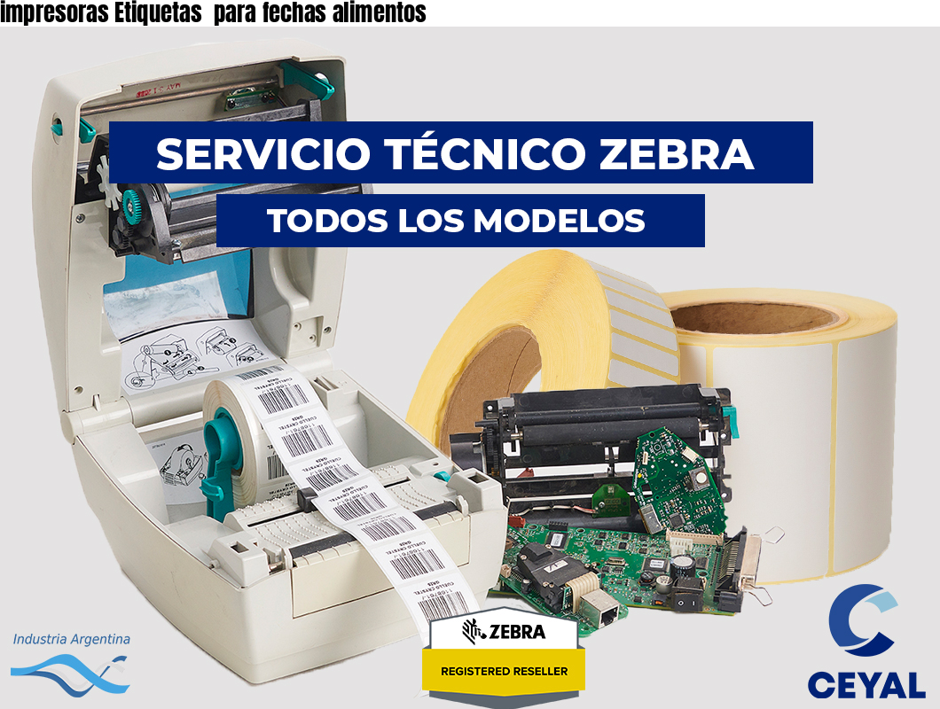impresoras Etiquetas  para fechas alimentos