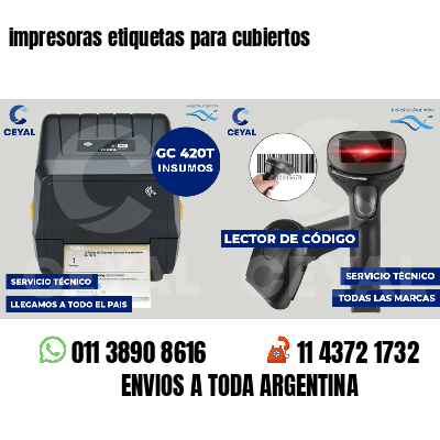 impresoras etiquetas para cubiertos