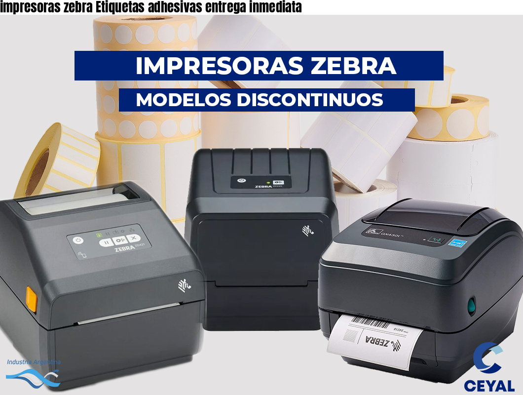impresoras zebra Etiquetas adhesivas entrega inmediata