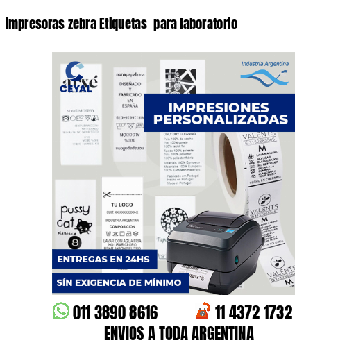 impresoras zebra Etiquetas  para laboratorio