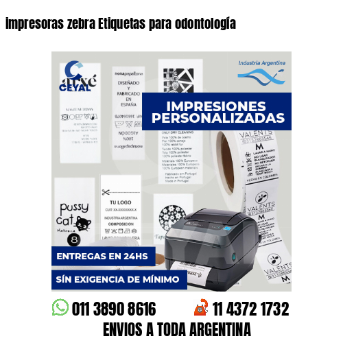 impresoras zebra Etiquetas para odontología