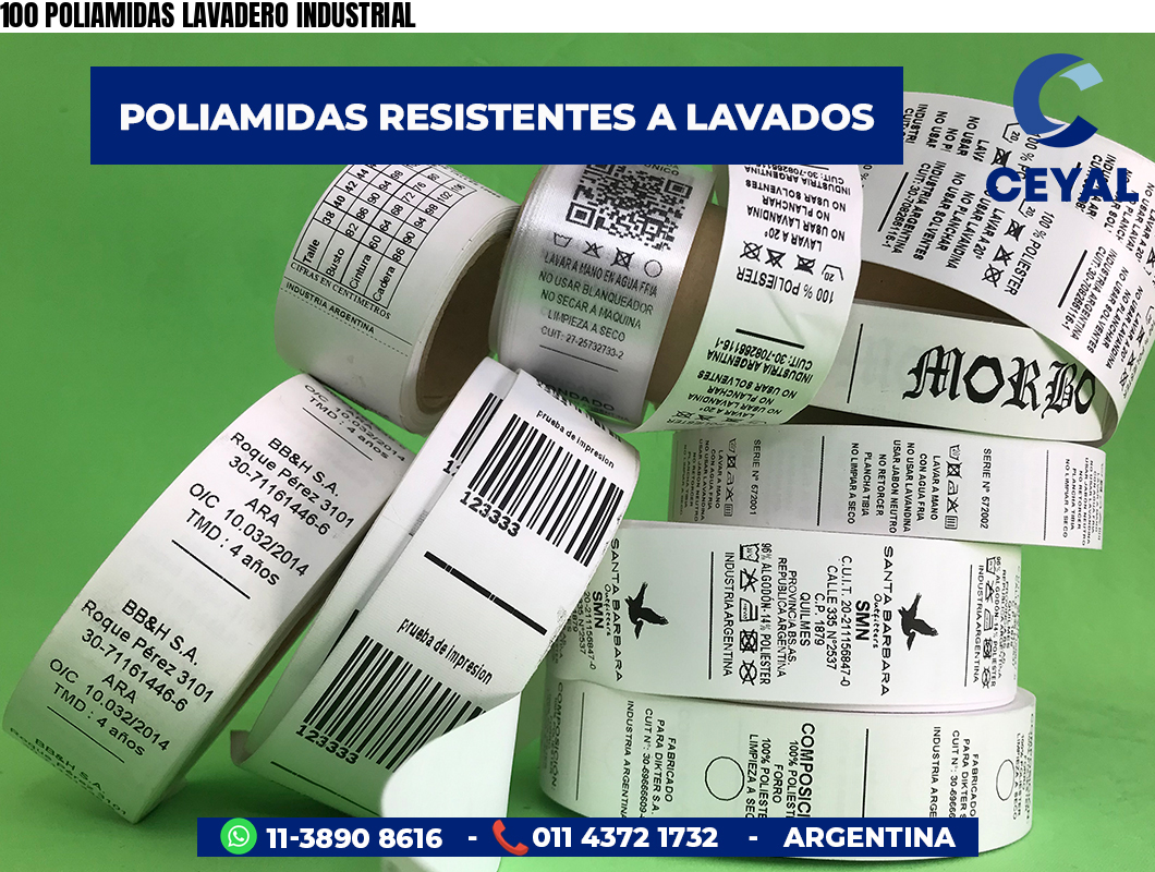 100 POLIAMIDAS LAVADERO INDUSTRIAL