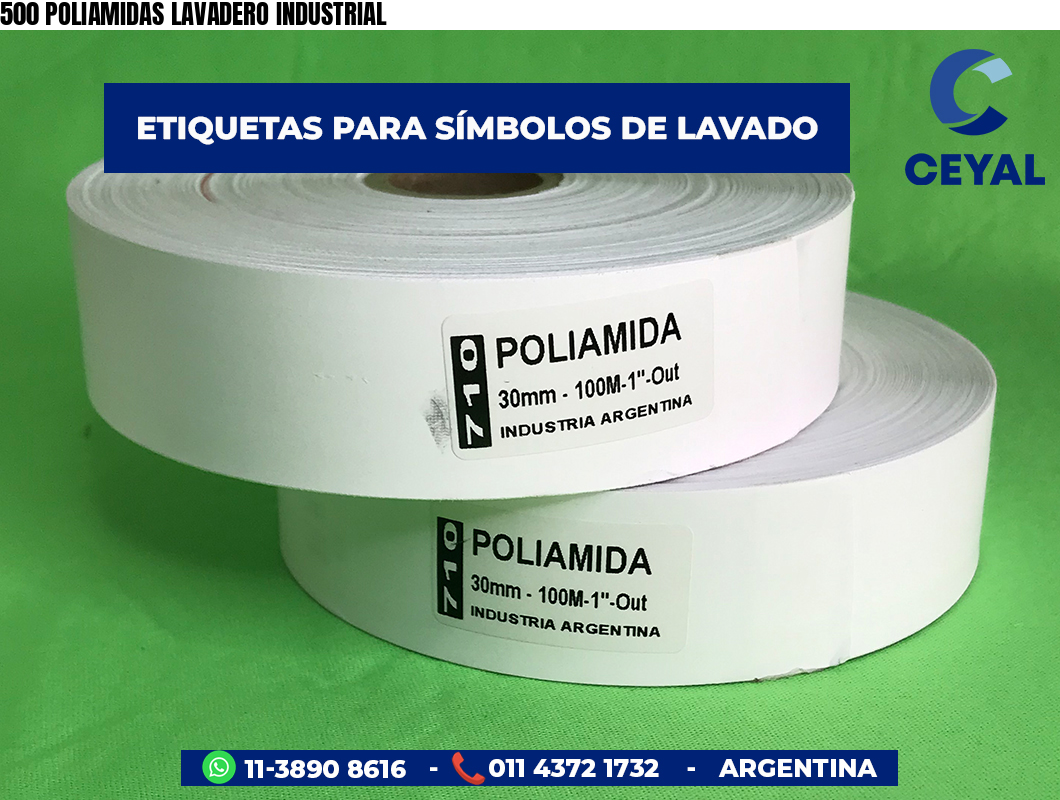 500 POLIAMIDAS LAVADERO INDUSTRIAL