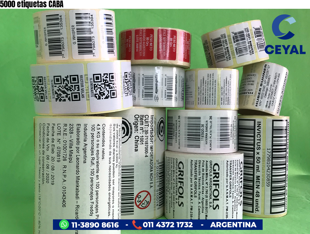 5000 etiquetas CABA