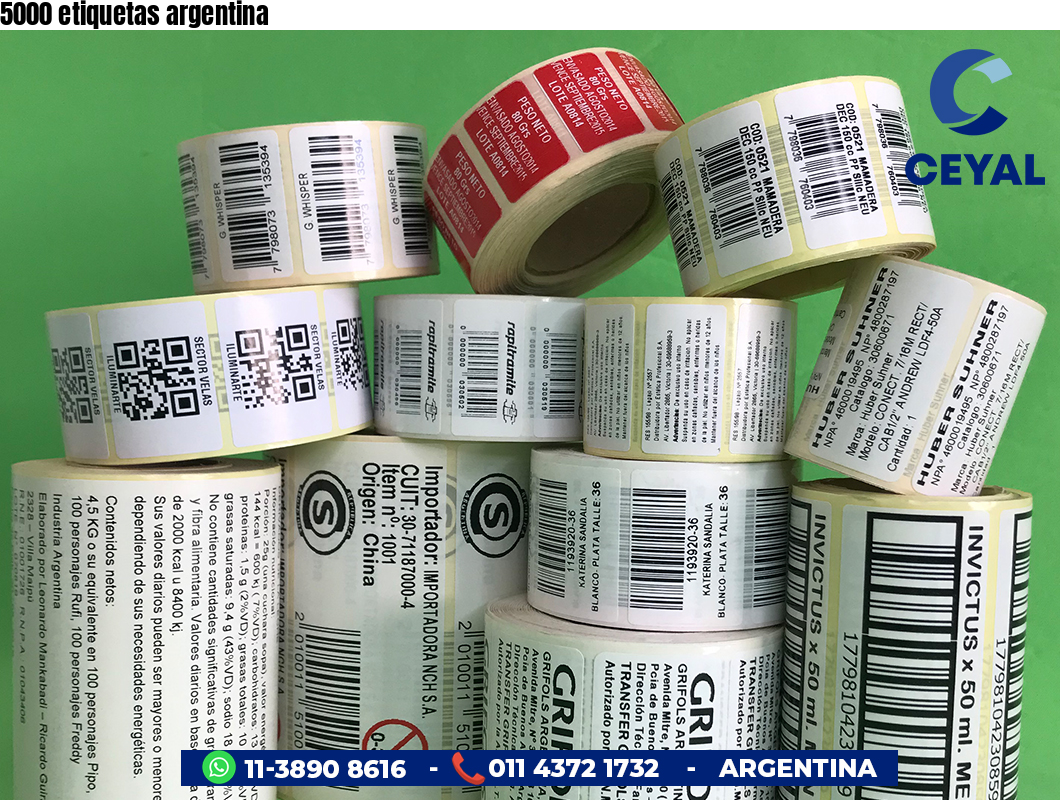 5000 etiquetas argentina