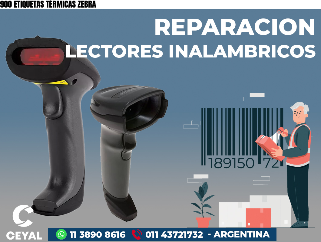 900 ETIQUETAS TÉRMICAS ZEBRA