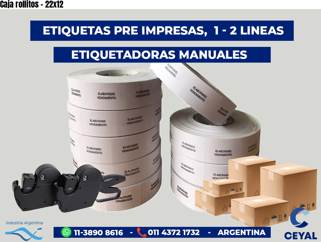 Caja rollitos - 22x12