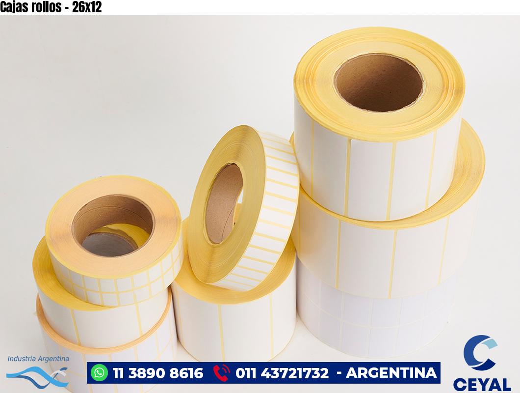 Cajas rollos - 26x12