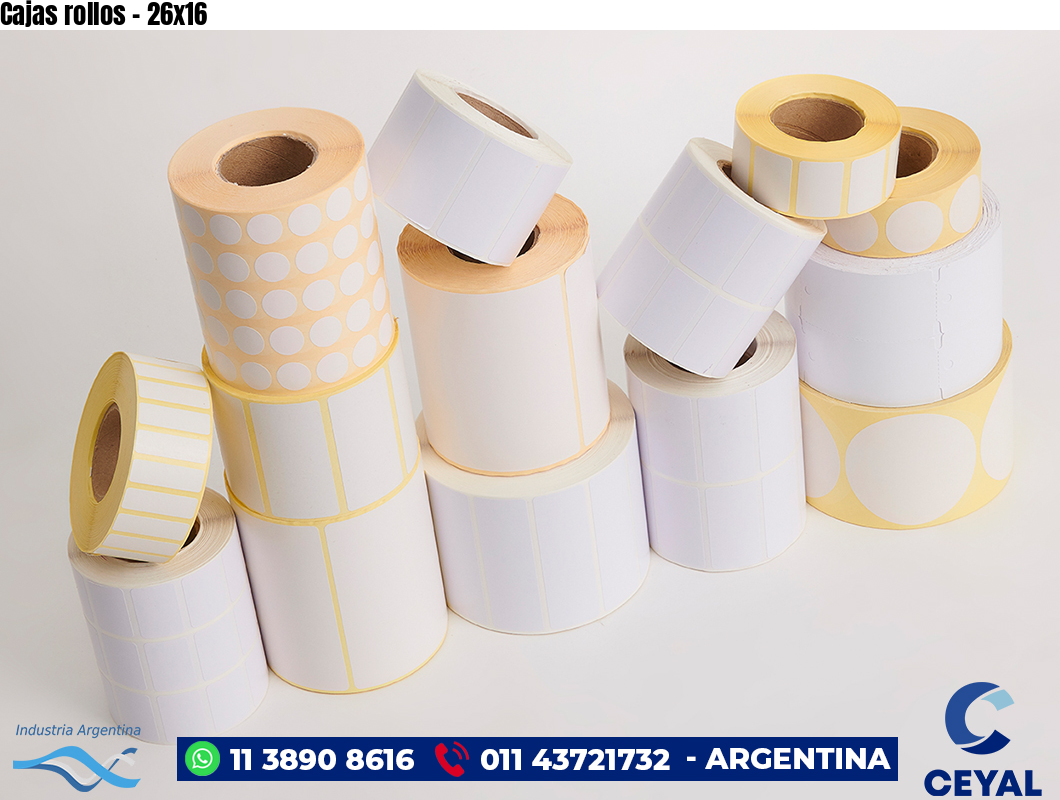 Cajas rollos - 26x16