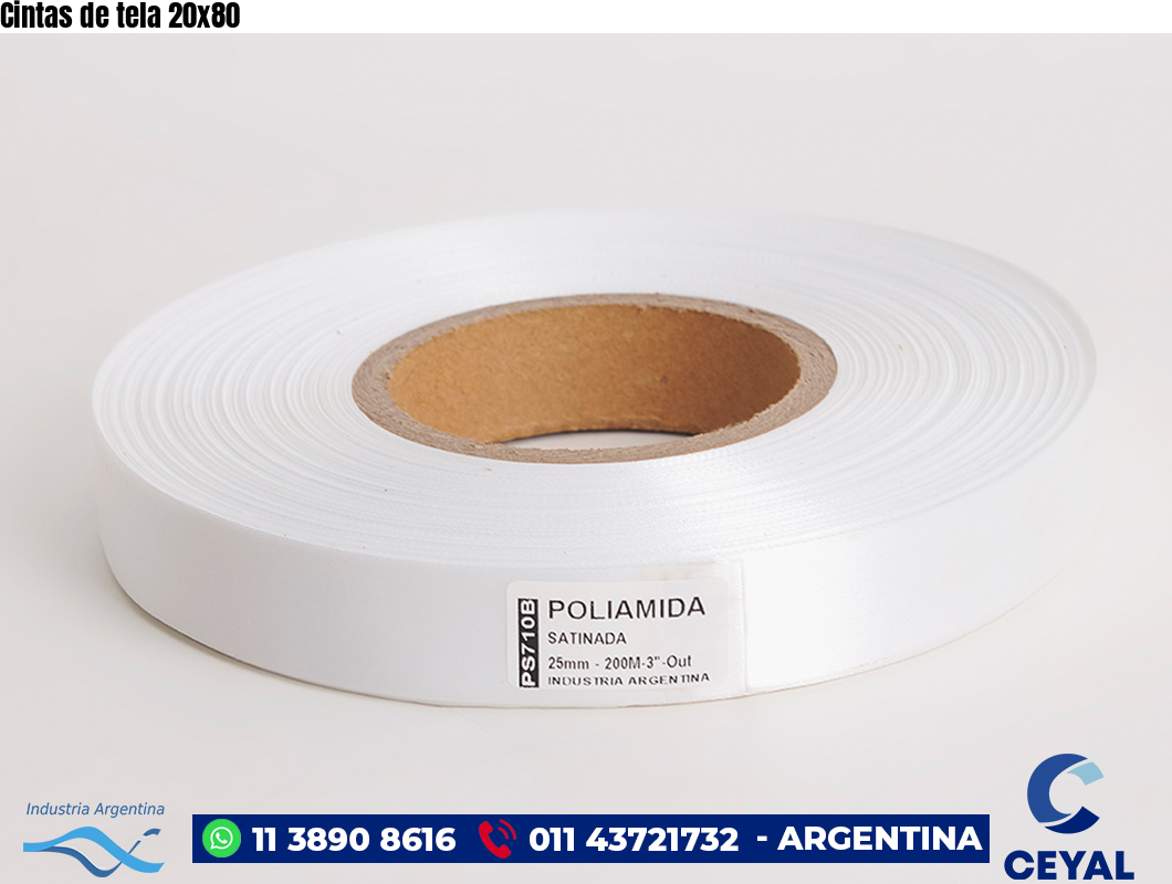 Cintas de tela 20×80