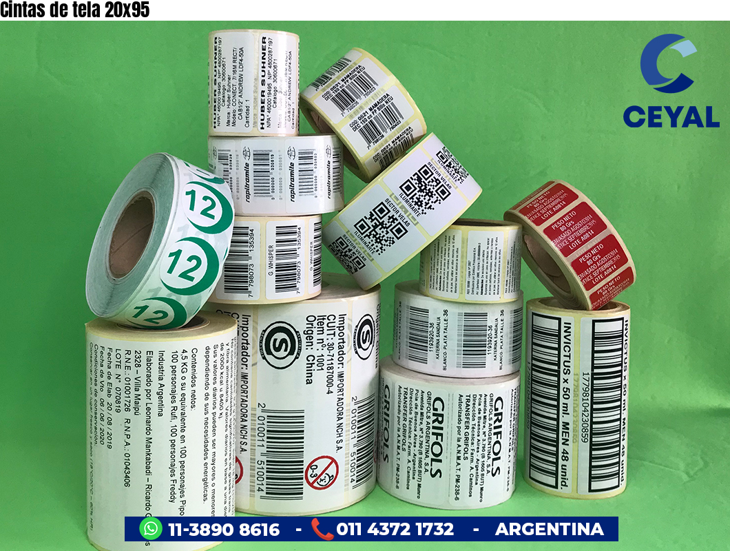 Cintas de tela 20x95