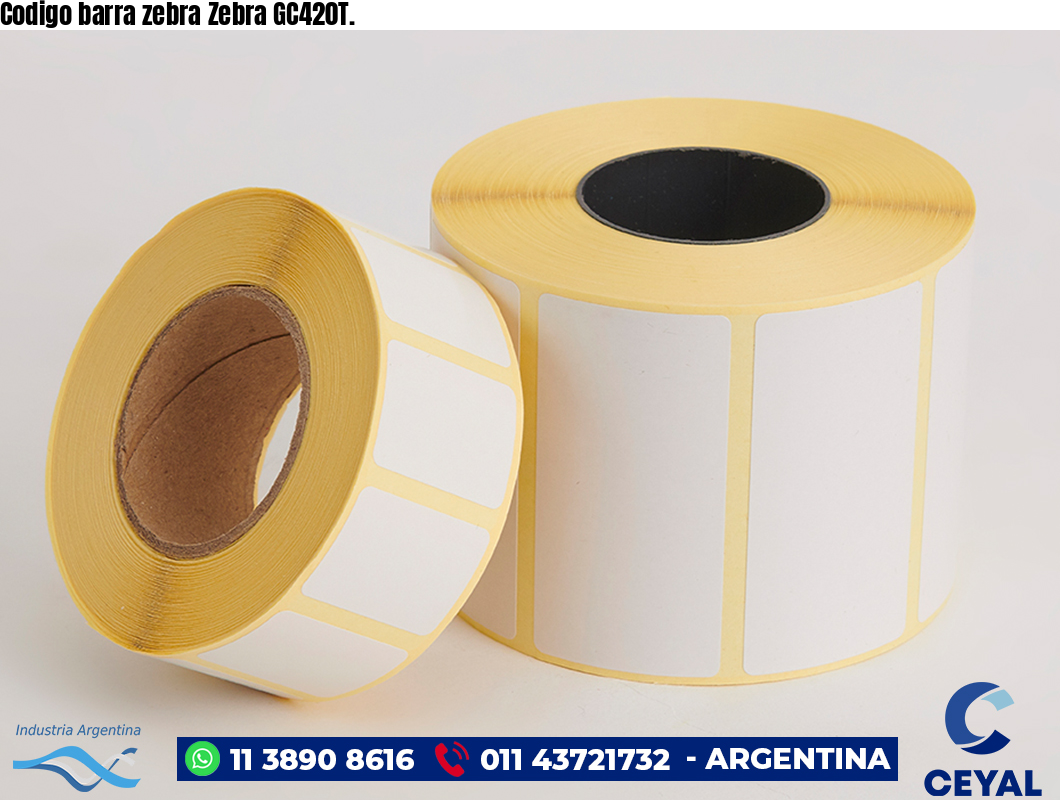Codigo barra zebra Zebra GC420T.