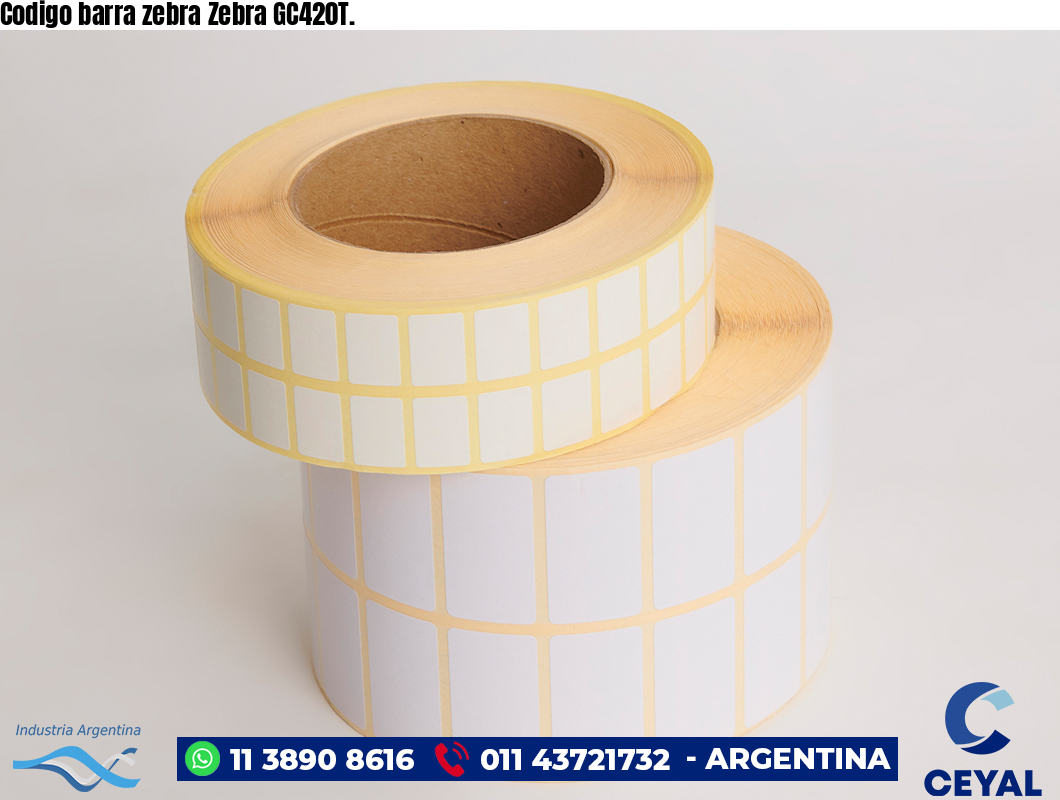 Codigo barra zebra Zebra GC420T.