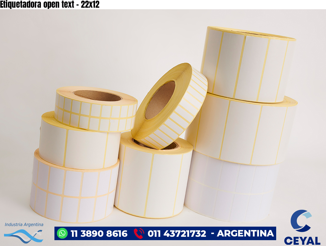 Etiquetadora open text - 22x12